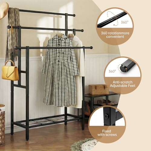 3-Tier Free Standing Metal Ladder Towel Rack | Oversized ladder towel rack, free standing metal towel holder with shelf for storing towels and bathroom supplies