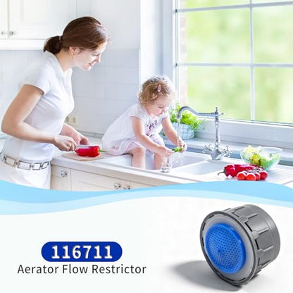 116711 Faucet Aerator 1.5 Gpm for Moen Bathroom Kitchen Sink Inserts Replacement Parts 2 pcs