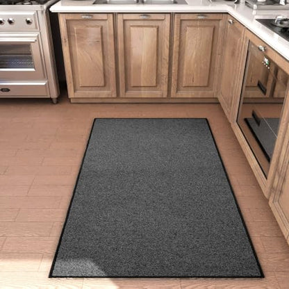 AREDO Runner Rugs for Live Room (Black, 5' x 7' (Rectangular)) - color: Black, size: 5' x 7' (Rectangular)