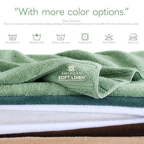 American Soft Linen 100% Cotton Luxury Turkish Towels, 35x70 XL Bath Sheet | Soft Absorbent Quick Dry OEKO Tex Standard 100 Certificated Durable Machine Washable Premium Hotel Quality - color: Beige, size: 1 Piece set