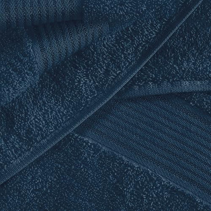 Ultra Soft 6 Pack Cotton Towel Set, Contains 2 Bath Towels 28x55 inch, 2 Hand Towels 16x24 inch & 2 Wash Coths 12x12 inch, Ideal Everyday use, Compact & Lightweight - Mineral Blue - color: Mineral Blue
