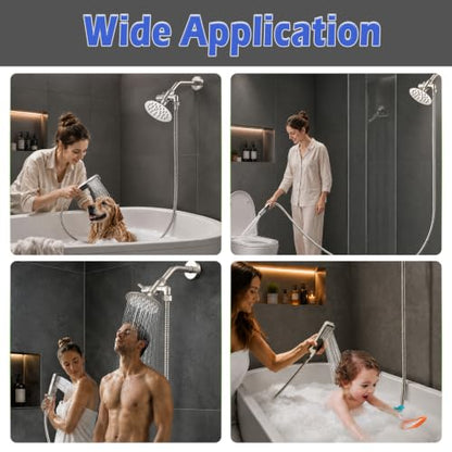 Shower Arm Diverter Valve Brass G1/2 3 Way Universal Bathroom Shower System Component Replacement for Handheld Shower Head and Fixed Spray Head, Brushed Nickel - color: Brushed Nickle