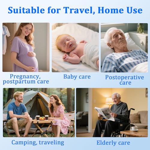 Portable Rechargeable Travel Bidet Sprayer,Waterproof High Pressure,Black | Portable USB-C Rechargeable Travel Bidet Sprayer, Waterproof High Pressure Handheld for Personal Hygiene - color: Black