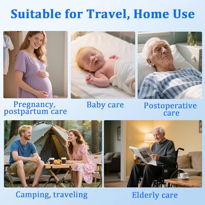 Portable Rechargeable Travel Bidet Sprayer,Waterproof High Pressure,Black | Portable USB-C Rechargeable Travel Bidet Sprayer, Waterproof High Pressure Handheld for Personal Hygiene - color: Black