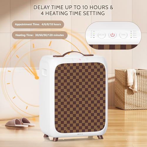 Keenray Towel Warmer Bucket, Luxury Rectangle Towel Warmer for Bathroom with Timer & Delay, Customized Fragrance, Child Lock, Fits 2 Large Towels, Blankets, Bathrobes, Ideal Gift for Him & Her - color: Checkerboard Color