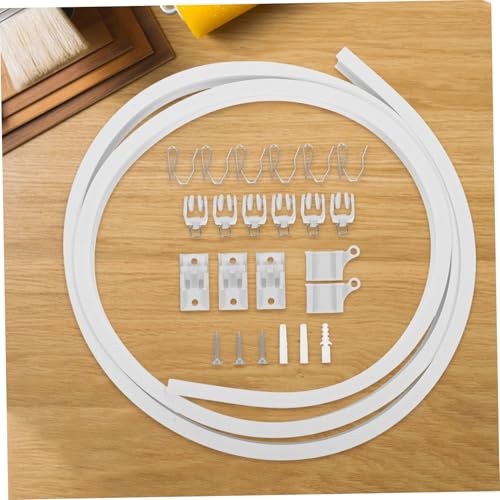 Flexible Bendable Ceiling Curtain Track for Curved Shower Rv Wall Mount Easy Installation Versatile Use Smooth Sliding Mechanism Accessories