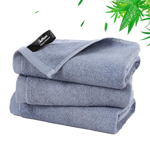 Wash Cloths 3 Pack,Soft Face Towels for Sensitive Skin,13''x13'',Slate Blue | 100% Viscose,Gently Wash Face and Body,Breathable,Absorbent,Easy Rinsed,Fast Dry,Hanging Loop,Face Cleans,Bathroom,Travel Use - color: Slate Blue, size: 13x13 inch-3 Pack