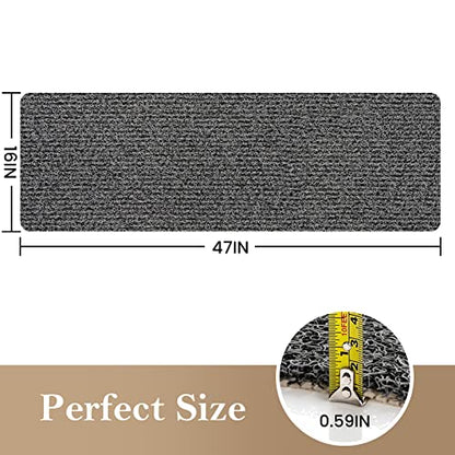 SoftDuo Shower Mat Bathtub Mat Non-Slip Soft Tub Mat | 47x16 inch,PVC Loofah Bath Mat with Drain for Tub and Bathroom,Quick Drying,Black - color: Black, size: 47" x 16" (Rectangular)