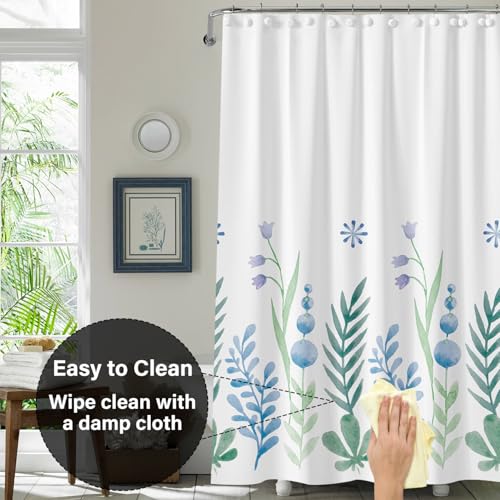 Plastic Shower Liner - Premium EVA 5G Shower Curtain Liner with Rustproof Grommets and 3 Weighted Magnets, Waterproof Shower Curtain for Bathroom(Fresh Green, 72”*72”) - color: Fresh Green, size: 72”*72”
