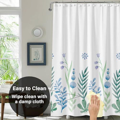 Plastic Shower Liner - Premium EVA 5G Shower Curtain Liner with Rustproof Grommets and 3 Weighted Magnets, Waterproof Shower Curtain for Bathroom(Fresh Green, 72”*72”) - color: Fresh Green, size: 72”*72”