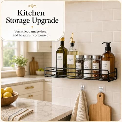 Shower Caddy Adhesive Replacement, 8 Pcs Strong Shower Shelf Adhesive, WaterProof Showers Adhesives Strip, Ad-hesive Hook for Showers, No Drilling for Bathroom Storage Shelve and Kitchen Rack - color: 8pcs Transparent