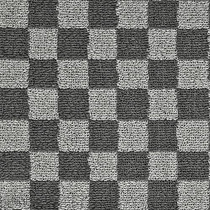 Super Soft Wash Cloths(Grey Checkered), 12 Pack Washcloths Facecloth | Cotton Face Towels Set for Body Showering 13x13 Inches, Gifts - color: Grey