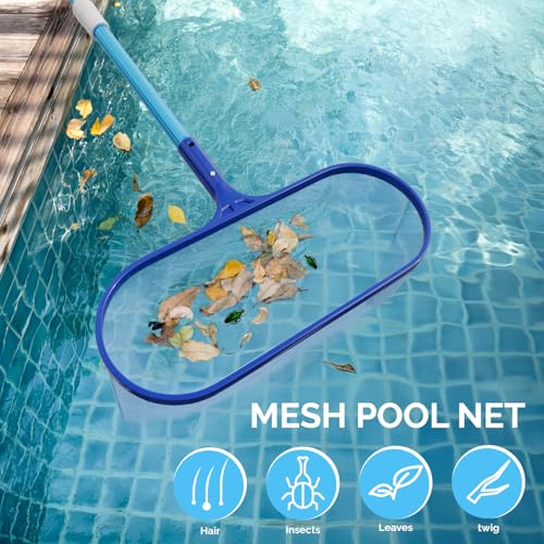 VINGLI 3-in-1 Pool Cleaning Kit for Above Ground&Inground Swimming Pools | Pool Maintenance Tools, Pools Maintenance Equipment with Pool Net, Pool Brush and SPA Brush - size: Style 3 : 3 in 1