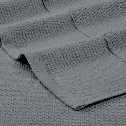 Modern Threads Waffle-Rib 6-Piece Towel Set – Premium Cotton Bath Towels, Ultra-Absorbent & Soft, Elegant Waffle Texture for Bathroom & Spa, Carbon - color: Carbon