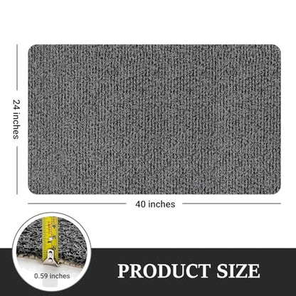 LuxStep Shower Mat Bathtub Mat,Non-Slip Bath Mat with Drain, Quick Drying | 40x24 inch, PVC Loofah Bathmat for Tub,Shower,Bathroom,Black - color: Black, size: 40" x 24"