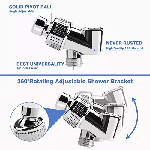 Filtered Shower Head - 59 Inch Expandable Handheld Hose, Leakproof Flexible Hose Extension, High Pressure Shower - style: 3 Spray Settings with Holder