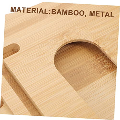 Bamboo Bathtub Shelf Tub Tray for Bathtub Expandable Adjustable Bathroom Accessory