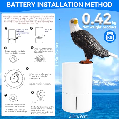 Bald Eagle Automatic Foam Soap Dispenser for Bathroom Kitchen - color: Bald Eagle