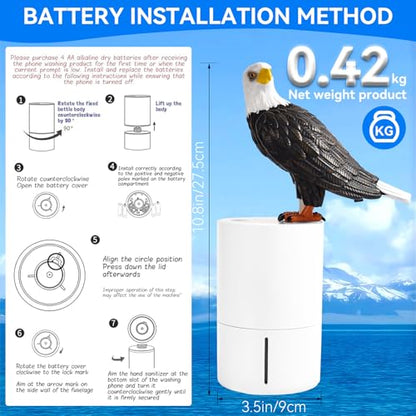 Bald Eagle Automatic Foam Soap Dispenser for Bathroom Kitchen - color: Bald Eagle