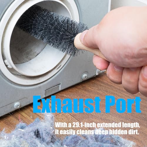 Washing Machine Cleaning Brush,Dryer Vent Cleaner Kit,Crevice Brush for Bathroom, Shower & Kitchen - Scrub Brushes with Long Handle,Household Cleaning Tools Tile, Bathtub, Sink, Grout Cleaning Brushes | Crevice Brush for Bathroom, Shower & Kitchen Scrub B