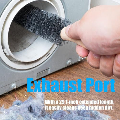 Washing Machine Cleaning Brush,Dryer Vent Cleaner Kit,Crevice Brush for Bathroom, Shower & Kitchen - Scrub Brushes with Long Handle,Household Cleaning Tools Tile, Bathtub, Sink, Grout Cleaning Brushes | Crevice Brush for Bathroom, Shower & Kitchen Scrub B