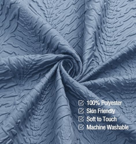 Ombre Blue Shower Curtain for Bathroom, Farmhouse Bath Curtain 72x72 - color: Ombreblue, size: 72"W x 72"L (Pack of 1)