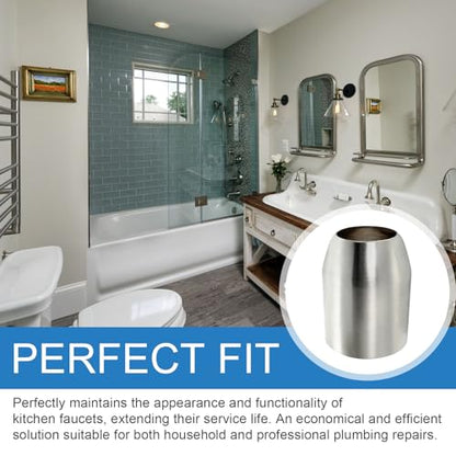 Escutcheon Cap Set, Faucet Trim Cover Replacement for M907050-0020A Chrome | Polished Chrome, Durable Faucet Trim Cover for Bathroom & Kitchen Sink