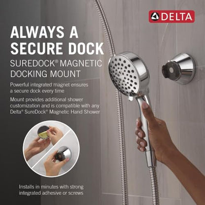 Delta SureDock Chrome Magnetic Docking Mount, Chrome 75200 - color: Chrome