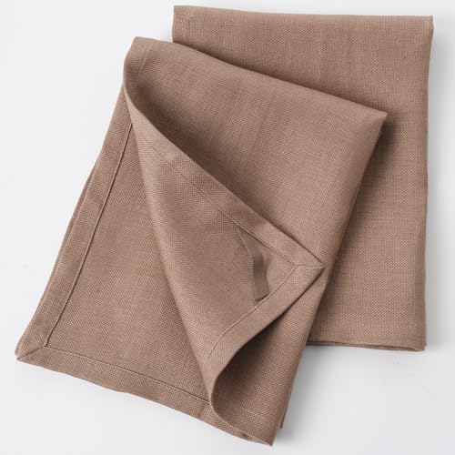 Linen Thick Kitchen Towels Set of 2-100% Linen Dish Towels with Hanging Loops, Super Soft Quick Dry Tea Towels Stonewashed and Handcrafted 17.7 x 23.6 Inch,Dark Khaki - color: Dark Khaki, size: Hand Towel