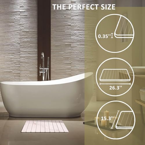 Stone Dish Drying Mat - Large Foldable Marbled Quick Drying Dish Mats With Stone Coasters Set of 4 Collapsible Ultra Absorbent Diatomaceous Earth Mats for Kitchen Counter Bathroom (Pink) - color: Pink