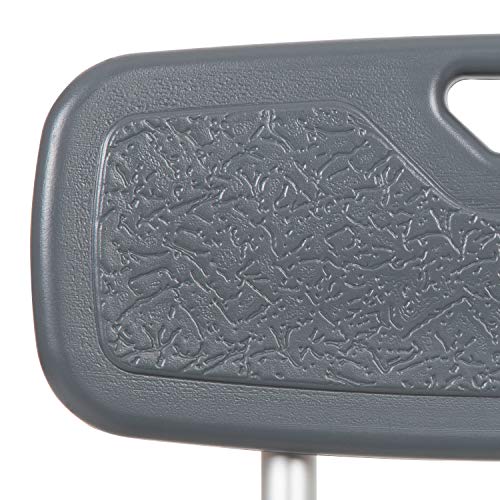 Flash Furniture HERCULES Series 300 Lb. Capacity Adjustable Gray Bath & Shower Chair with Quick Release Back & Arms - color: Grey