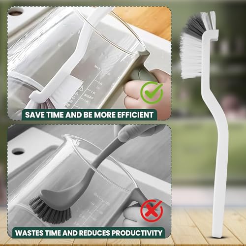 8 Pcs Crevice Cleaning Brush Set – Hard Bristle Cleaning Tools for Grout, Gaps & Narrow Spaces – Multi-Purpose Grout Brush, for Cleaning Bathroom, Shower, Window Tracks, Kitchen | Multi-Purpose Grout Brush for Bathroom, Shower, Window Tracks & Kitchen Cle