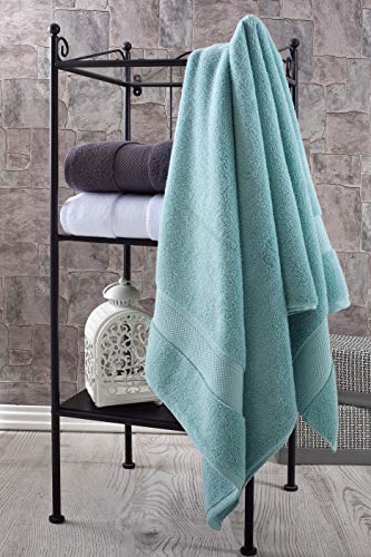 BAGNO MILANO Turkish Towels Hotel-Spa Towel Set, 100% Turkish Cotton | Ultra Soft Plush Absorbent Towels Set (Grey, Towel Set of 6) - color: Grey, size: Towel Set of 6