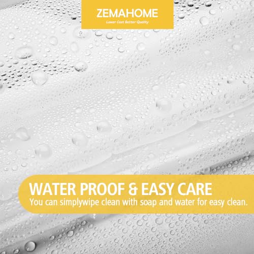 ZEMAHOME Narrow Size Clear Plastic Shower Curtain Liner, 36x72 Inch Thin Lightweight Transparent Plastic Bathroom Shower Showroom Inner Curtain with Rustproof Metal Grommet Holes and Weighted Magnets - color: A01-clear, size: 36"W x 72"L (Pack of 1)