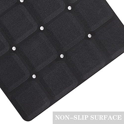 Webos Foldable Non Slip Silicon Bath Mat Bathtub mat Shower mats no Suction Cups for Textured Tub and Reglazed Tub(Foldable - Black, 28-inch x 14-inch) - color: Foldable-black
