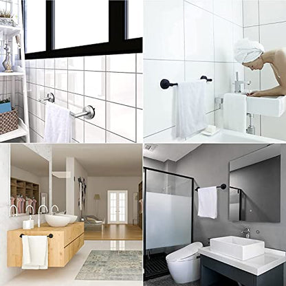 DGYB Suction Cup Towel Bar for Bathroom 17 Inch Brushed Nickel Towel Holder Stainless Steel Premium Kitchen Towel Rack Wall Mounted - color: 17in Silver Brushed Nickel
