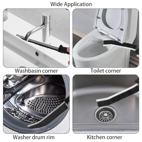 12Pcs Hard Bristle Crevice Cleaning Brush, Grout Cleaner Brush, Multifunctional Gap Cleaning Tool for Household Use, Bathroom, Kitchen, Window,Toilet