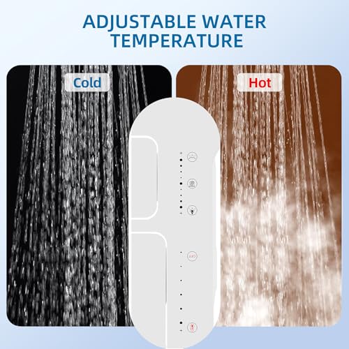 Bidet Attachment for Toilet, Adjustable Warm and Cold Water & Pressure, Self-Cleaning Dual Nozzles, Easy Install (White) - color: White, Cold & Warm
