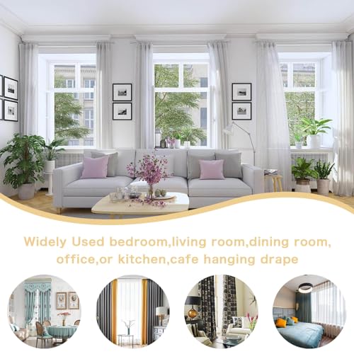Openable Curtain Rings with Eyelets,3inch Heavy Duty Rustproof Metal Drapery Rings,Shower Curtain Rings 24pcs Gold Zocang - color: Gold, size: 3inch Inside Diameter