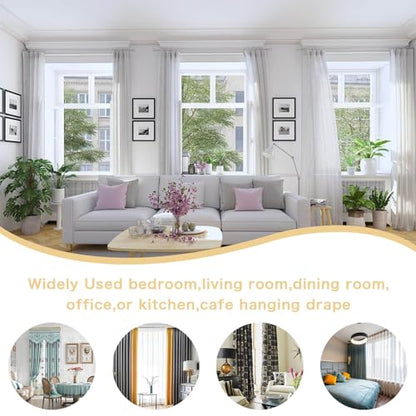 Openable Curtain Rings with Eyelets,1inch Heavy Duty Rustproof Metal Drapery Rings,Shower Curtain Rings 24pcs Gold Zocang - color: Gold, size: 1inch Inside Diameter