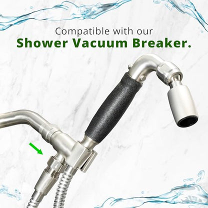 High Sierra® Solid Metal Handheld Shower Head, Lead-Free, with Built-In Trickle Valve. Shower Hose and Holder Not Included. Low Flow 1.25 GPM. Polished Brass - color: Brass, size: 1.25 GPM