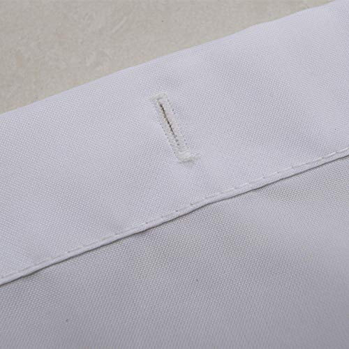 Waterproof Fabric Shower Curtain or Liner Machine Washable & Breathable White72x84inch (Standard Size) 1 Panel - color: White 1pc