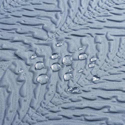 36x72 Small Stall Shower Curtain, Ombre Fog Blue Embossed Half Bath Curtain - color: Ombrefogblue, size: 36"W x 72"L (Pack of 1)