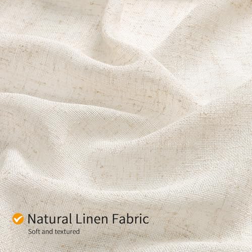 Small Stall Boho Farmhouse Shower Curtain Set with Liner, Linen Bohemian French Country Bath Curtain 36x72, Beige/Cream - color: Beige-liner Set, size: 36"W x 72"L (Pack of 1)