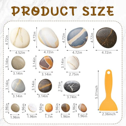 Fullhawl 15 Pcs Pebble Non Slip Bathtub Stickers Pebble Anti Slip Shower Stickers Shower Floor Nonslip Sticker Applique Adhesive Decals with Scraper for Bathtub Bathroom Floor - style: Pebble