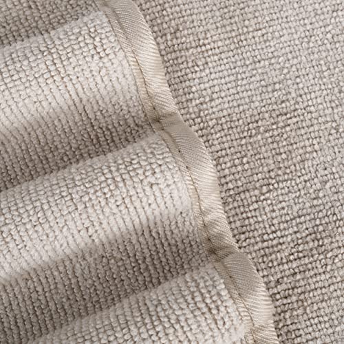 POLYTE Quick Dry Lint Free Microfiber Bath Sheet, 35 x 70 in, Pack of 2 (Beige) | 2 Pack, Oversize, Lint Free, Quick Dry - color: Beige