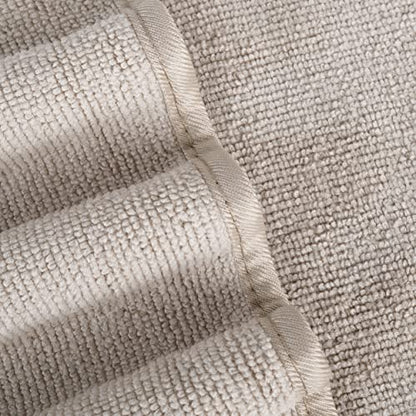 POLYTE Quick Dry Lint Free Microfiber Bath Sheet, 35 x 70 in, Pack of 2 (Beige) | 2 Pack, Oversize, Lint Free, Quick Dry - color: Beige