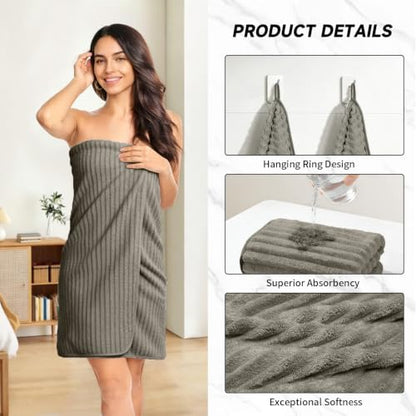 Extra Large Bath Towel Set 10 Piece, XL Bath Towels 35"x67" Oversized Bath Sheets, 280 GSM Microfiber Quick Dry Absorbent Towels, 5 Bath Sheets & 5 Hand Towels (Brown) - color: Brown, size: Bath towel 35" x 67"+hand towel 30"x13"