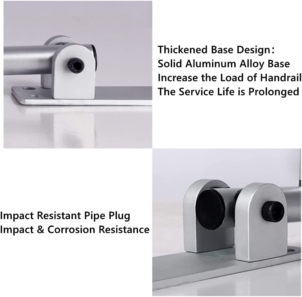 2pcs 23.6 inch Foldable Handicap Grab Bars with Anti Slip Rubber Grip, Toilet Safety Hand Rails for Elderly Seniors Disabled, Shower Bathroom Accessories…