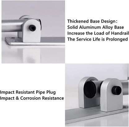 2pcs 23.6 inch Foldable Handicap Grab Bars with Anti Slip Rubber Grip, Toilet Safety Hand Rails for Elderly Seniors Disabled, Shower Bathroom Accessories…